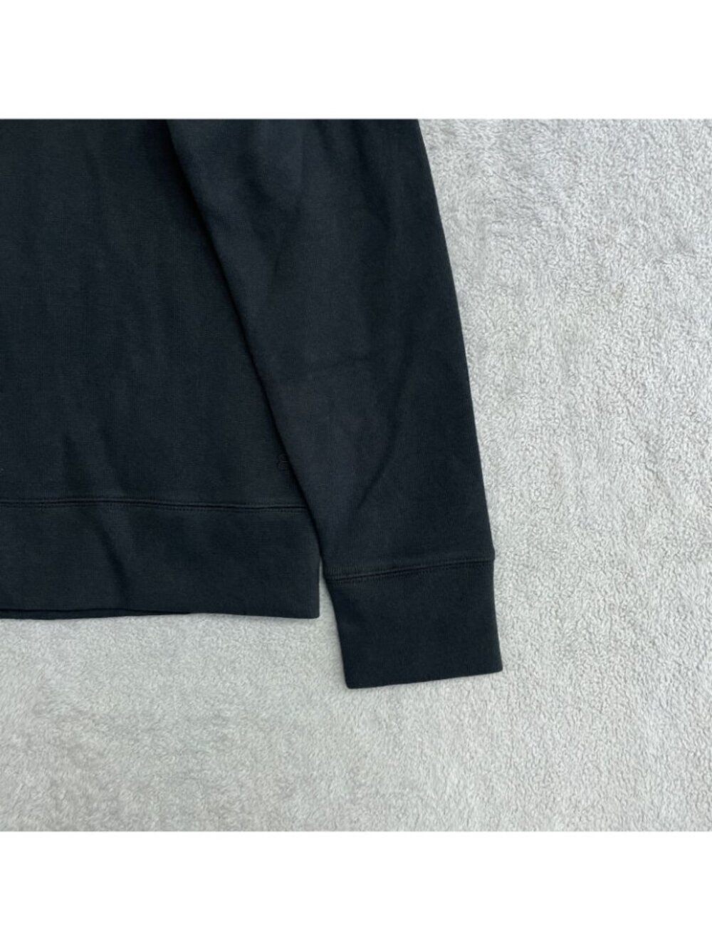 Banana Republic Men's L Black Half-Zip Sweatshirt Cotton Blend H1985 - Picture 8 of 9